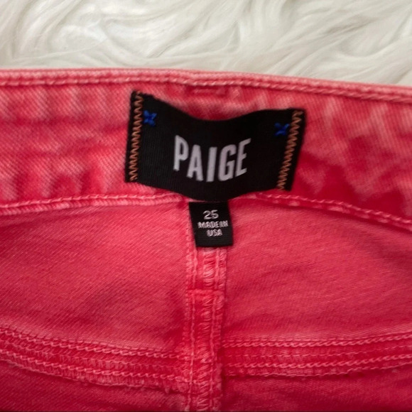 New PAIGE Hoxton Straight Ankle Jean Wildflower NWT Denim 25 - Picture 9 of 14